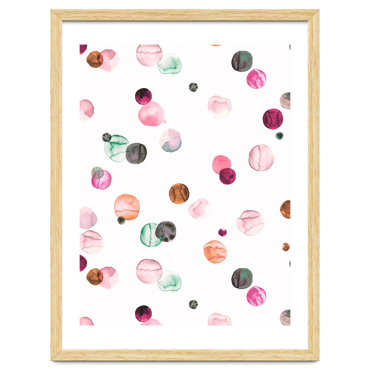 Polka Dots Watercolor Minimal Pink