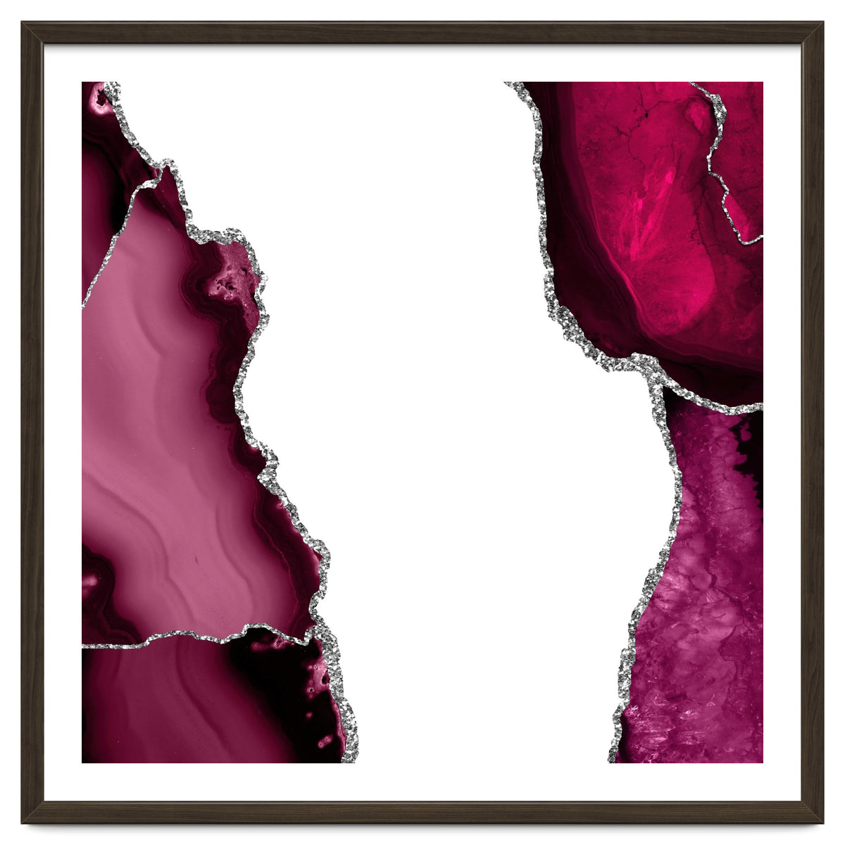 Burgundy & Silver Agate Texture 07