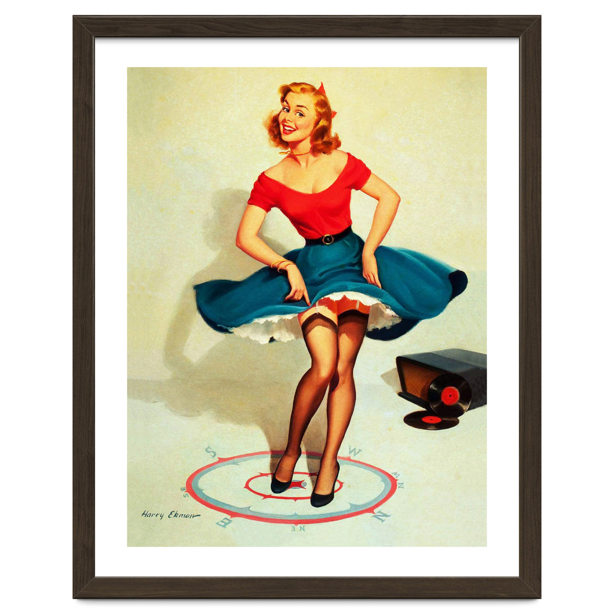 Pinup Dancing Girl