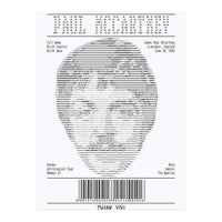 Receipt Art Paul Mc Cartney (Print Only)