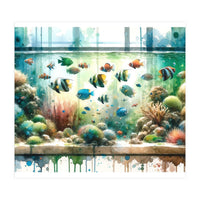 Colorful Aquarium Fish Tank (Print Only)