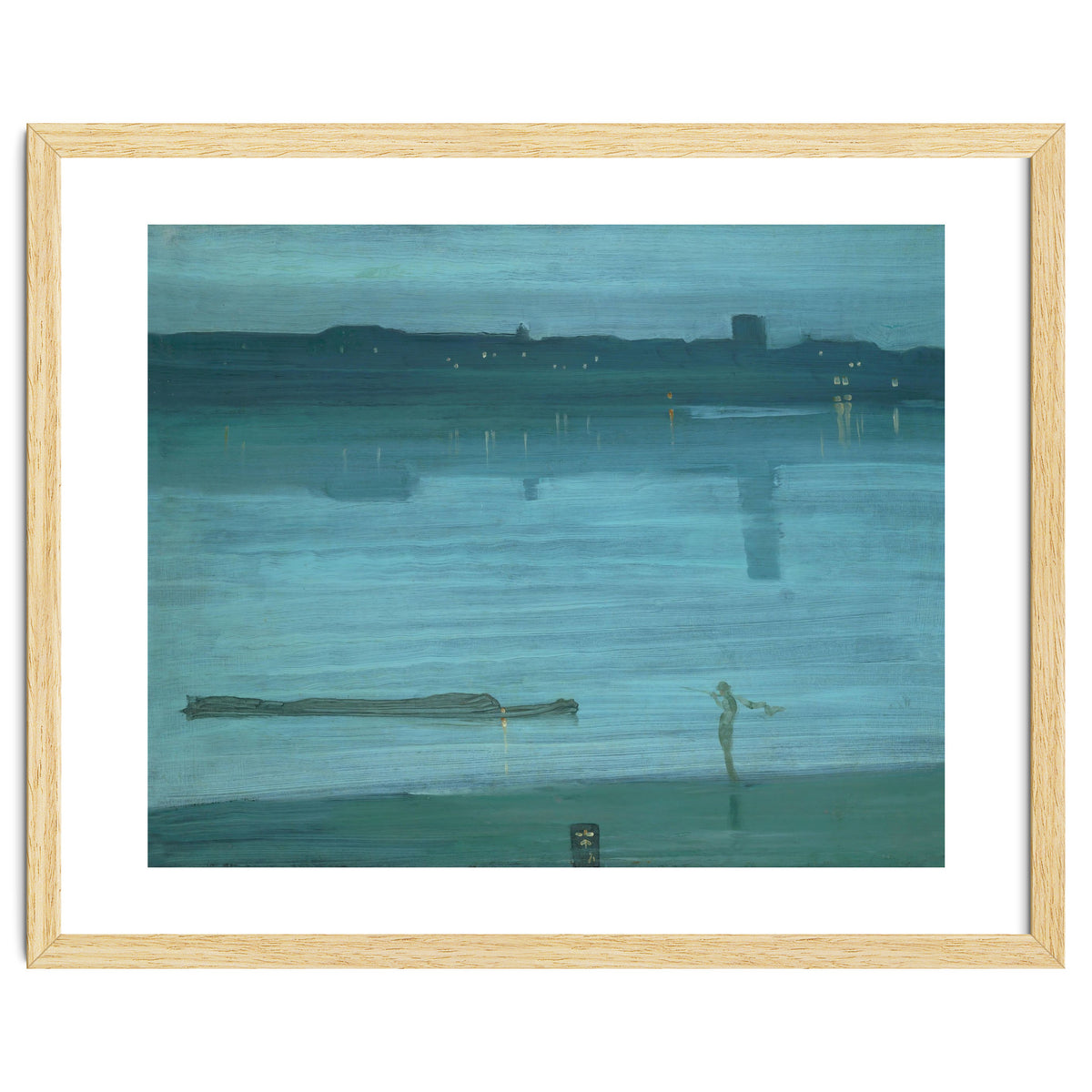 Nocturne, Blue and Silver: Chelsea, 1871 Canvas, 50,2 x 60,8 cm.