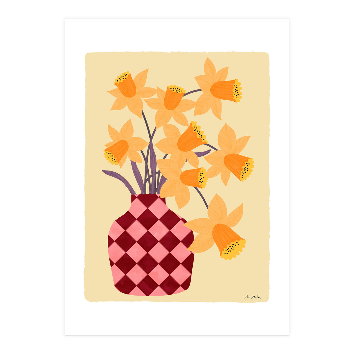 Vase With Daffodils (Print Only)