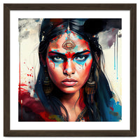 War Paint Hindu Warrior Portrait