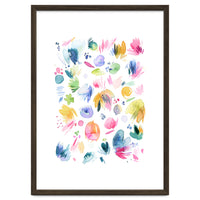 Abstract Watercolor Summer Flowers I