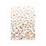 Watercolor Spring Butterflies Apricot (Print Only) thumbnail