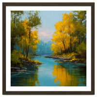 Serene Autumn River Landscape