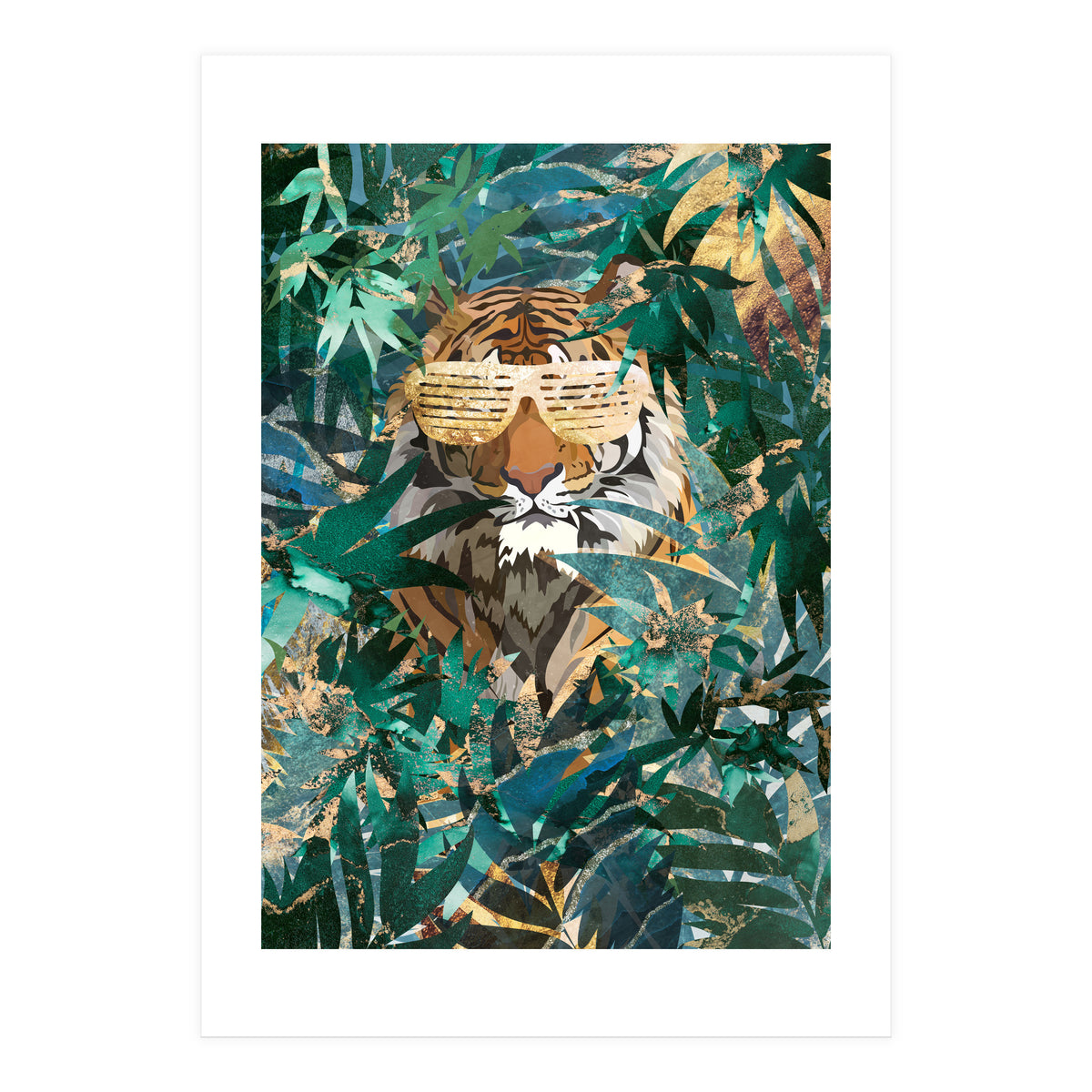 Hip hop tiger in the jungle (Print Only)