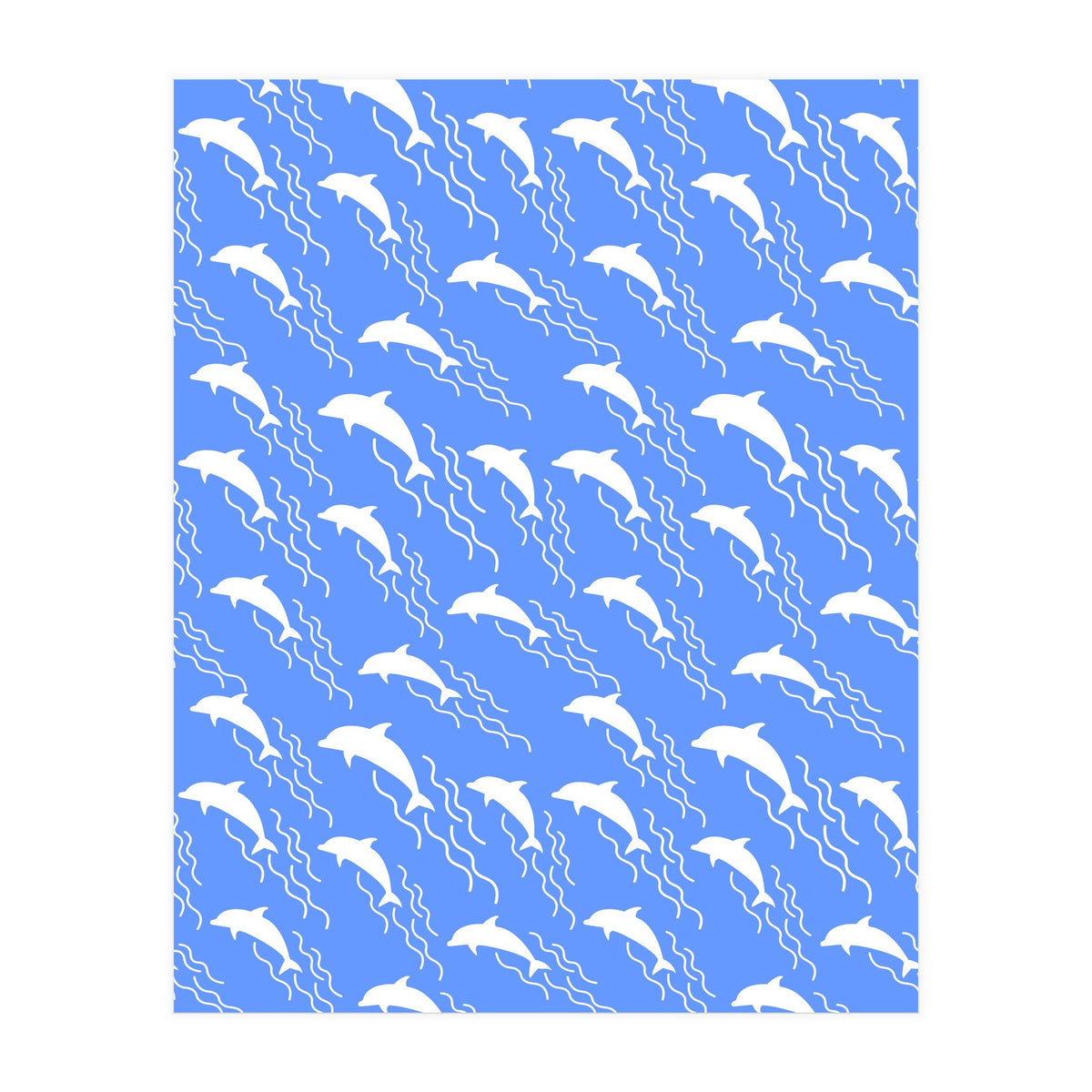 Swimming dolphins (Print Only)