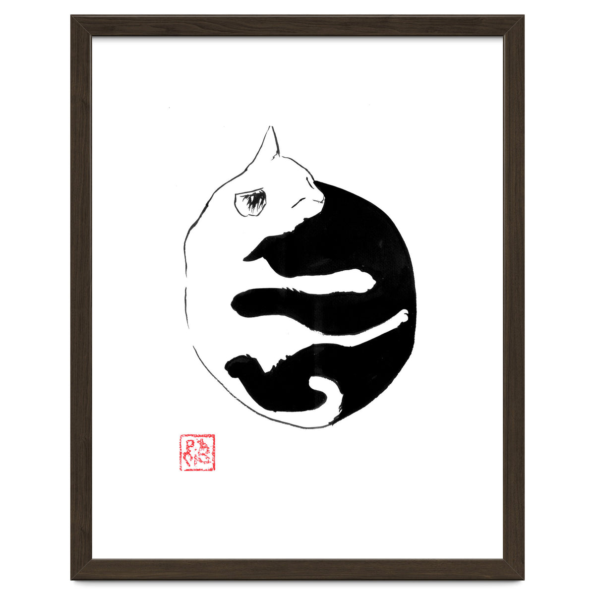 Ying yang Cat