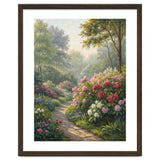 Sunlit Spring Garden Path Oil Painting thumbnail