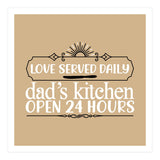 Love Served Daily Dad's Kitchen Open 24 Hours  (Print Only) thumbnail