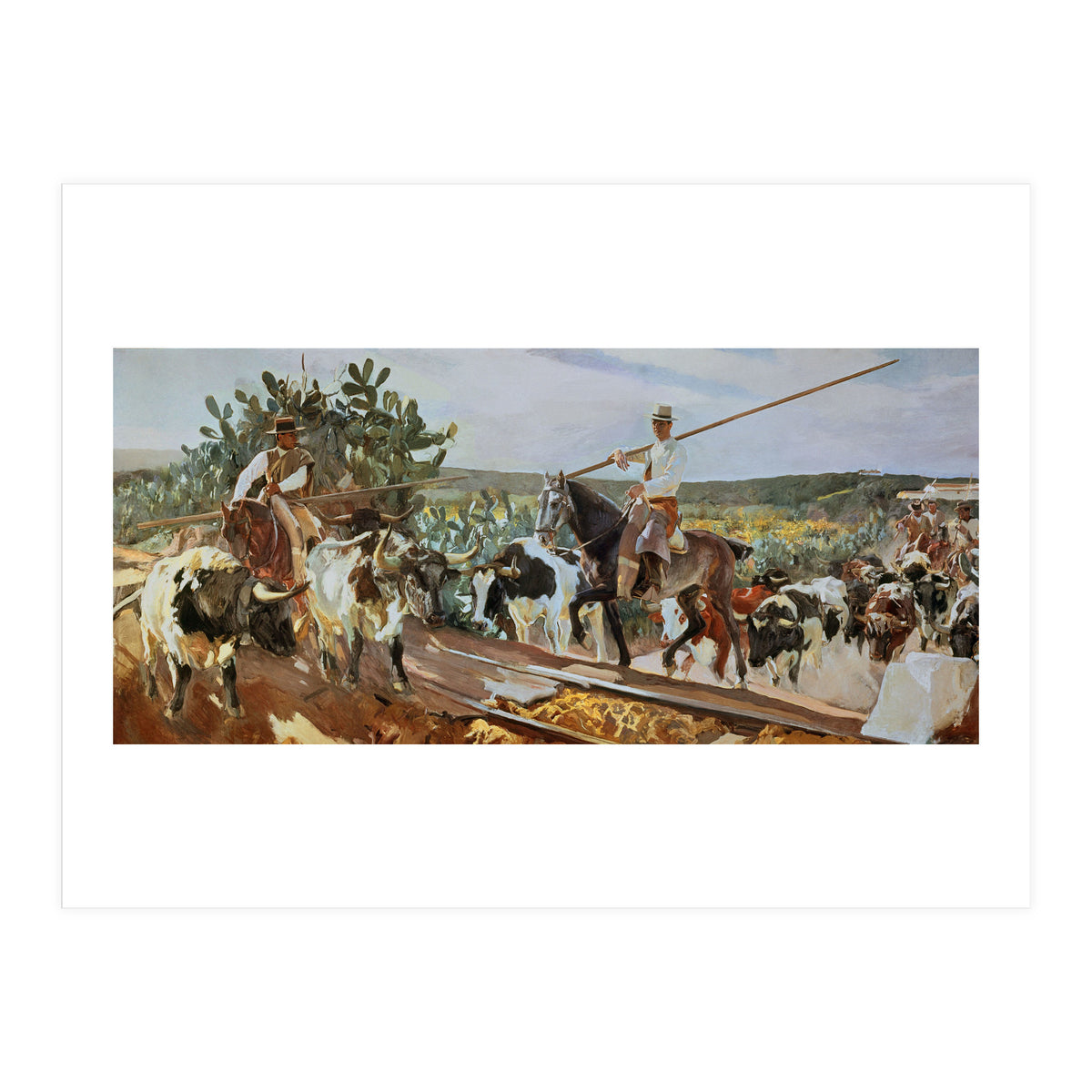 'Andalusia, The Round Up', 1914, Oil on canvas, 358 x 766,5 cm. (Print Only)