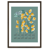 calendar 2025  linocut meadow green thumbnail