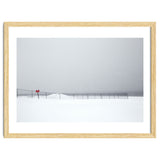 Fence in the winter seascape thumbnail