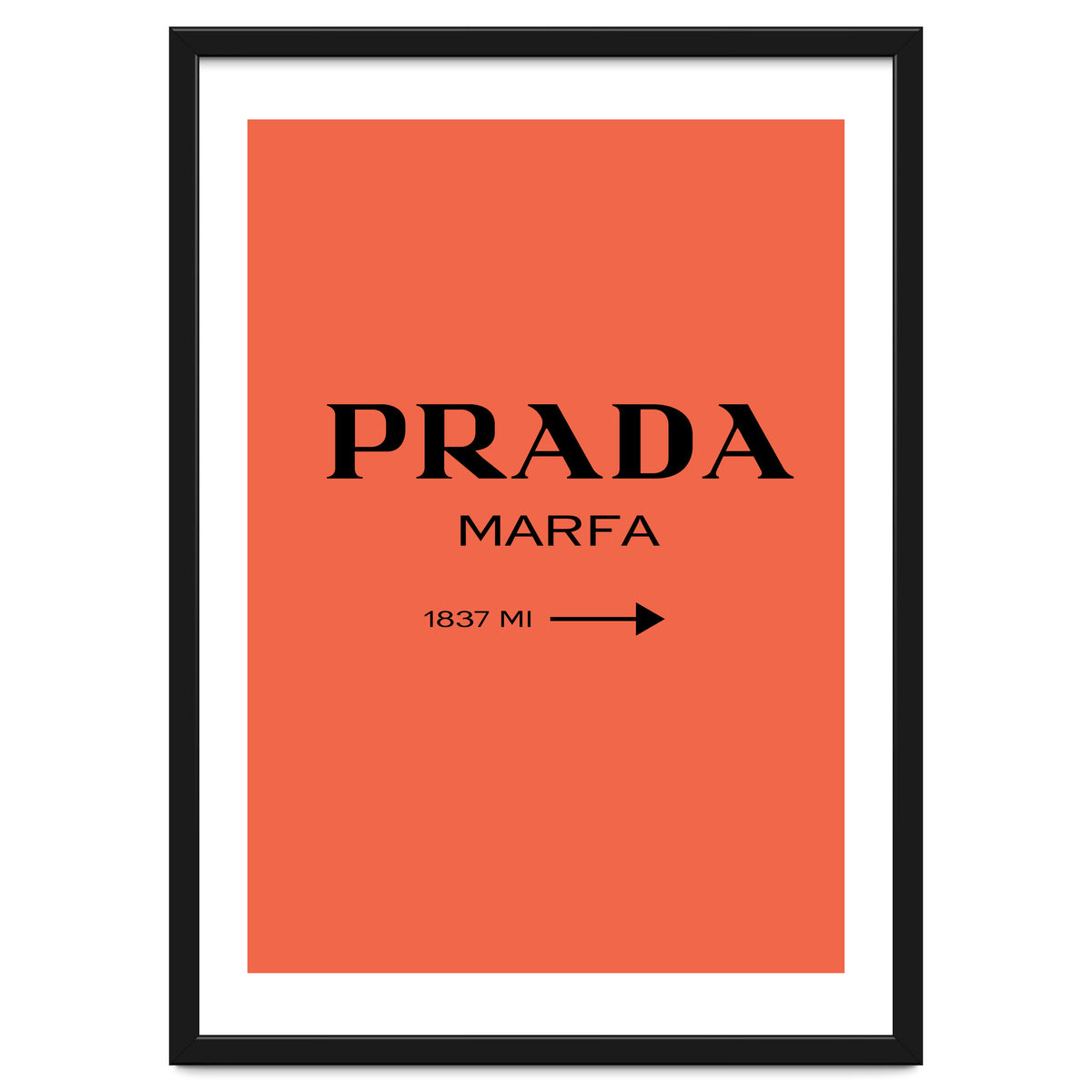 Prada Marfa, Fashion Sign Poster, Chic Decor,