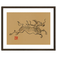 Kirin On Brown Paper