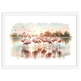 Serene Flamingo Sunrise thumbnail