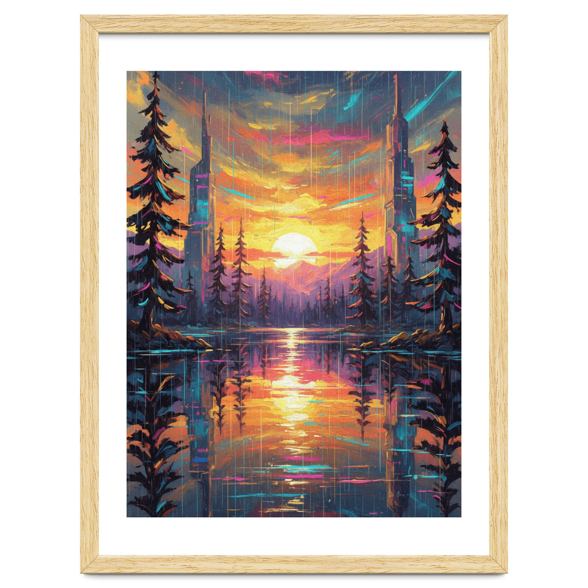 A Cybernetic Sunset Reflecting the Symbiosis