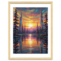 A Cybernetic Sunset Reflecting the Symbiosis
