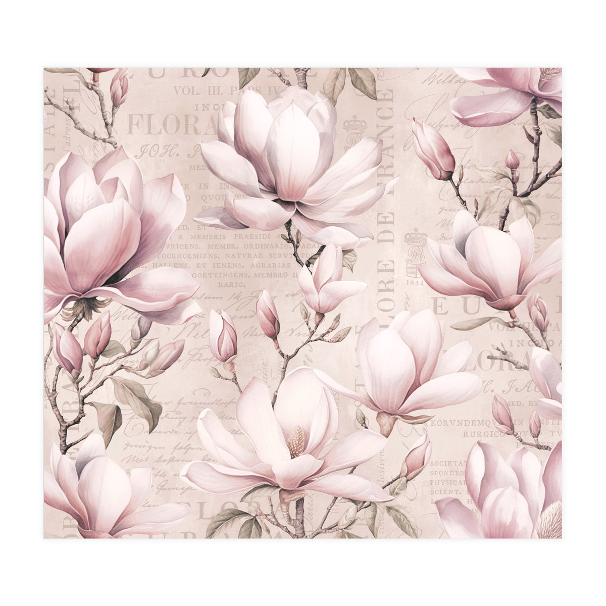 Magnolia Spring Romance Pink (Print Only)