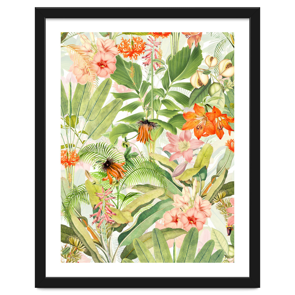 Luxurious Botanical Flower Jungle