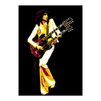 Jimmy Page American Rock Music Legend (Print Only)