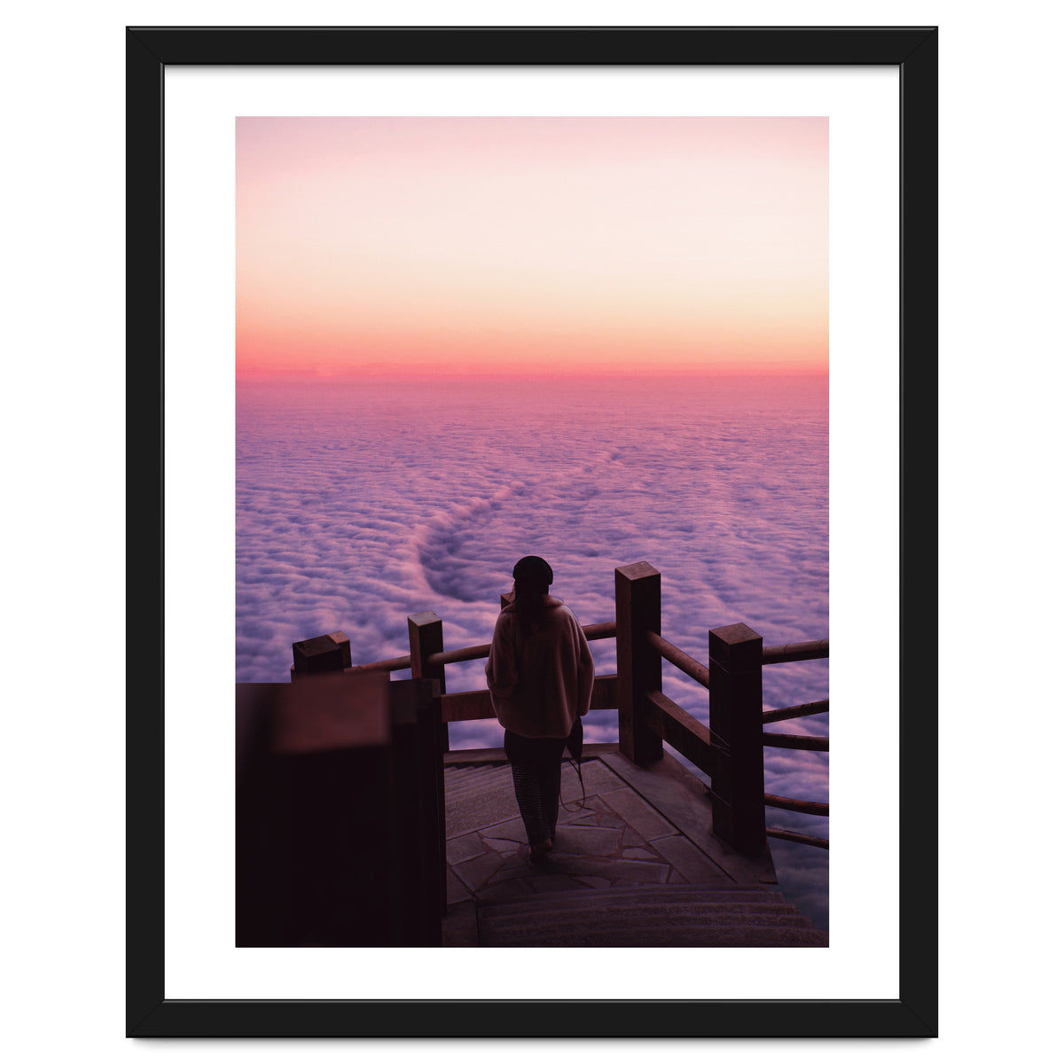 Woman Waiting Sunset