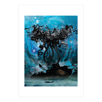 Ink Octopus Shipwreck (Print Only)
