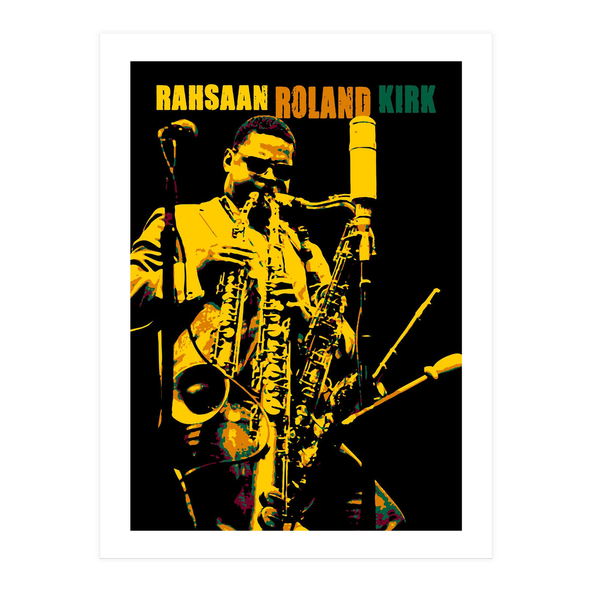 Rahsaan Roland Kirk Jazz Musician Legend 2 (Print Only)
