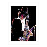 Gato Barbieri  Argentine Jazz Saxophonist Colorful Art (Print Only) thumbnail