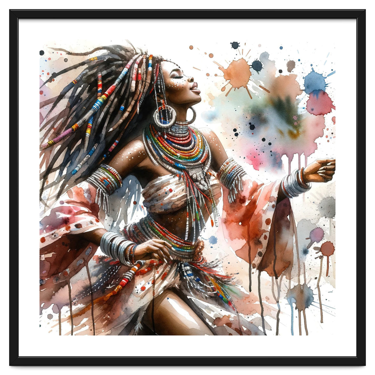 Skyward Beadwork Dancer Portrait