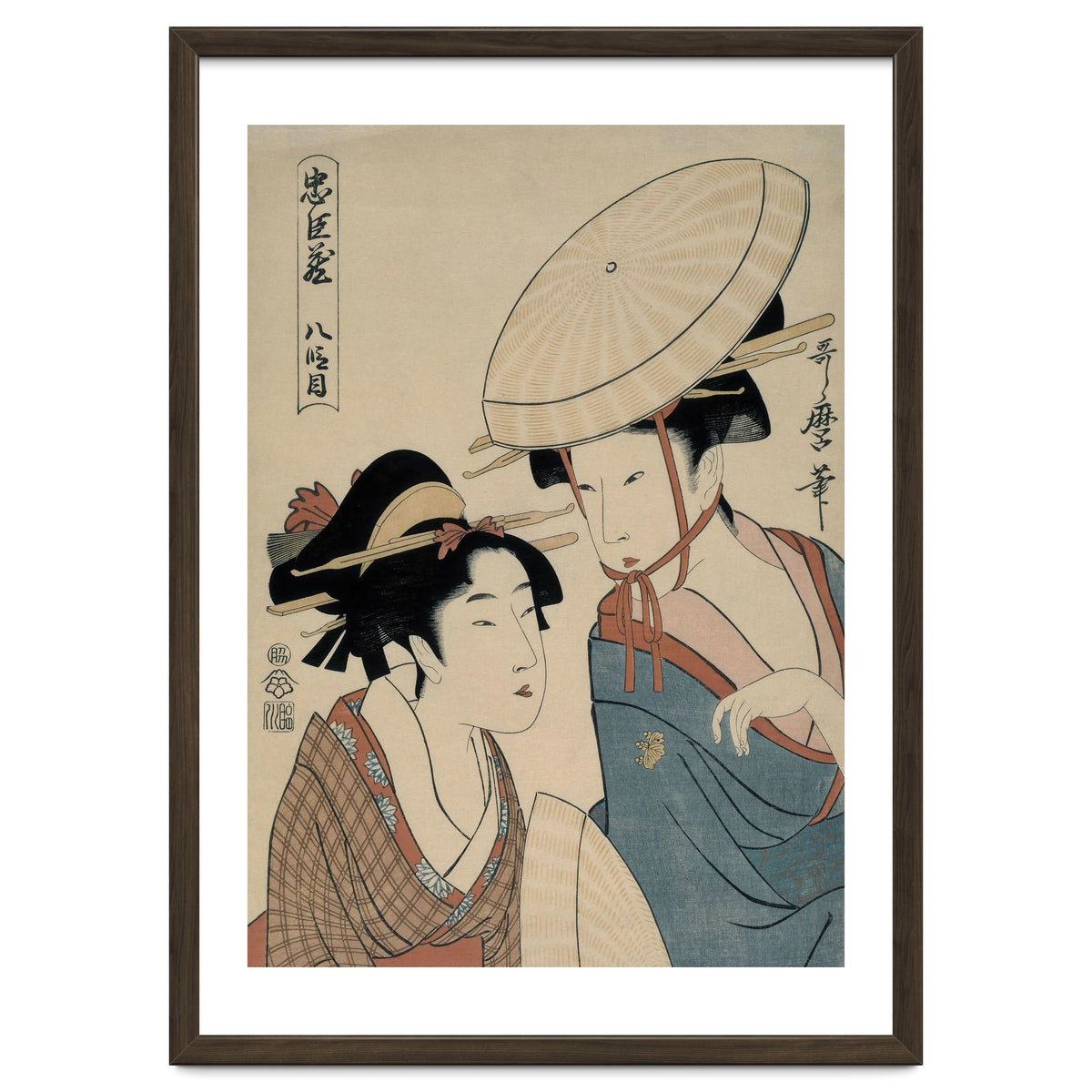 Kitagawa Utamaro (Copy); Takamizawa / 'Hachi-damme (Act VIII)', 1798-1799; 20th century.
