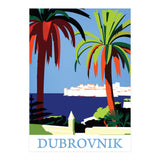 Dubrovnik, The Fortress and Palm Trees (Print Only) thumbnail