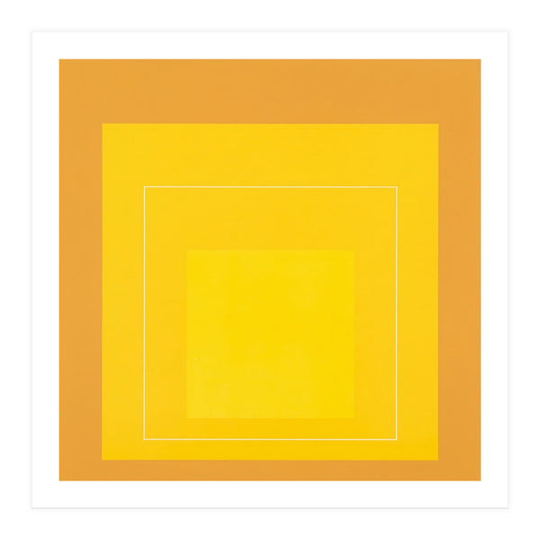 JOSEF ALBERS - HOMAGE TO THE SQUARE ORANGE YELLOW  (Print Only)