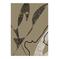 Black Line Minimalist Abstract (Print Only)