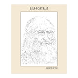 Self Portrait – Leonardo Da Vinci (ascii Art) (Print Only) thumbnail