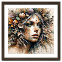 Harvest Crown Druid Woman Portrait