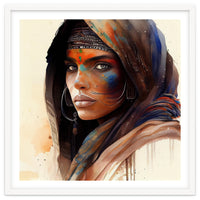 Watercolor Tuareg Woman #9