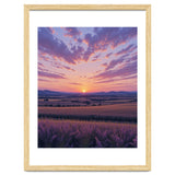 Serene Lavender Fields at Golden Hour Sunset thumbnail