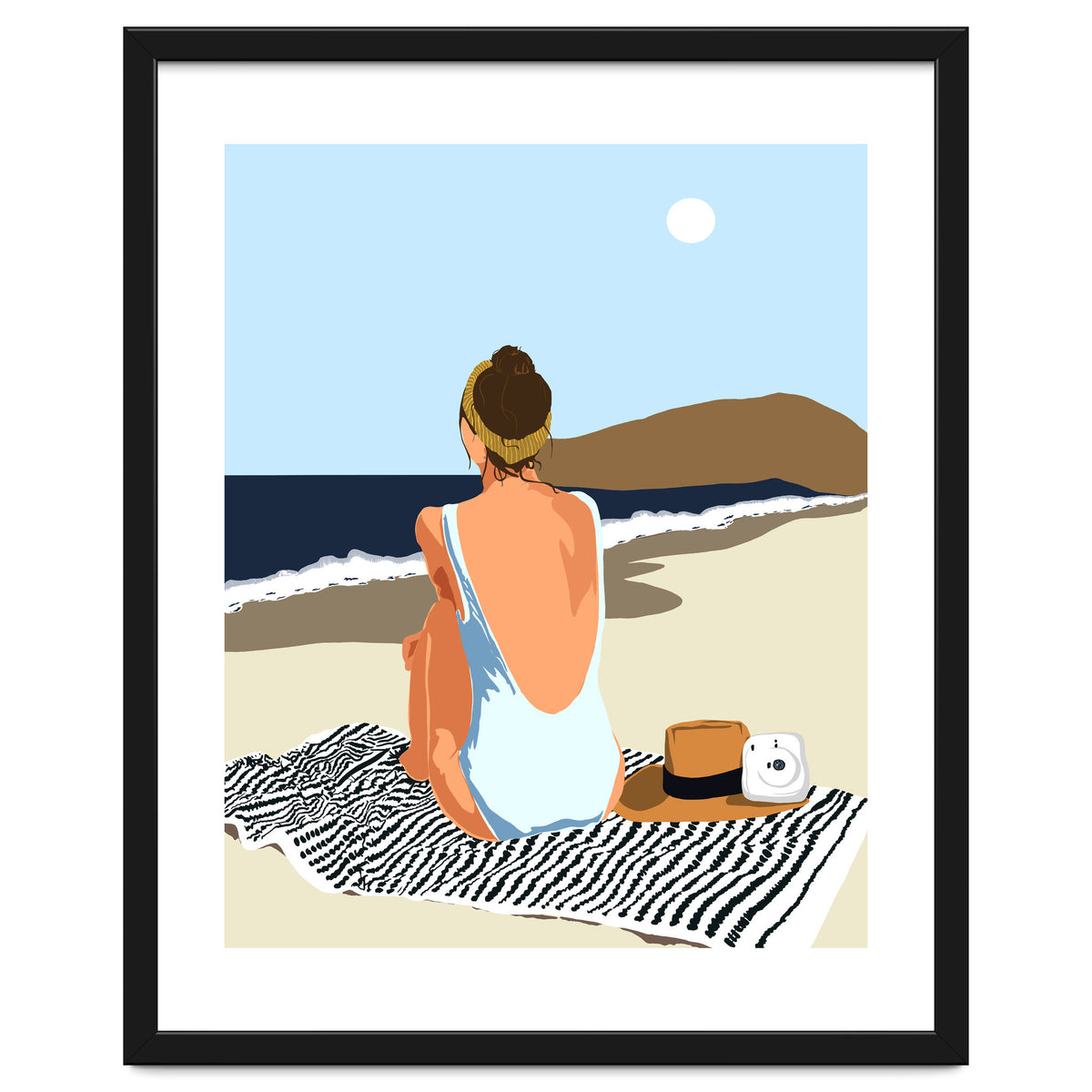 No Posting, No Liking, Just Living, Solitude Solo Woman Travel, Boss Lady Beach Ocean Sea, Summer Tan Bohemian