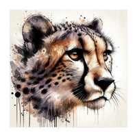Watercolor Cheetah (Print Only)