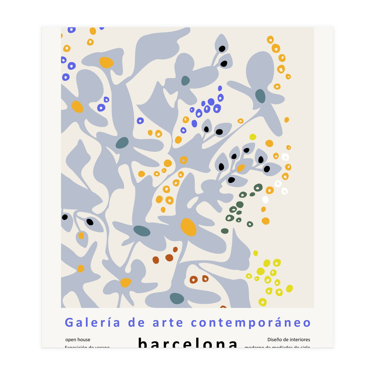 Contemporary art gallery Barcelona design and interior (Print Only)