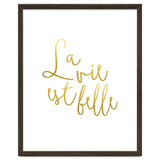 La vie est belle #society6 #typography #buyart thumbnail