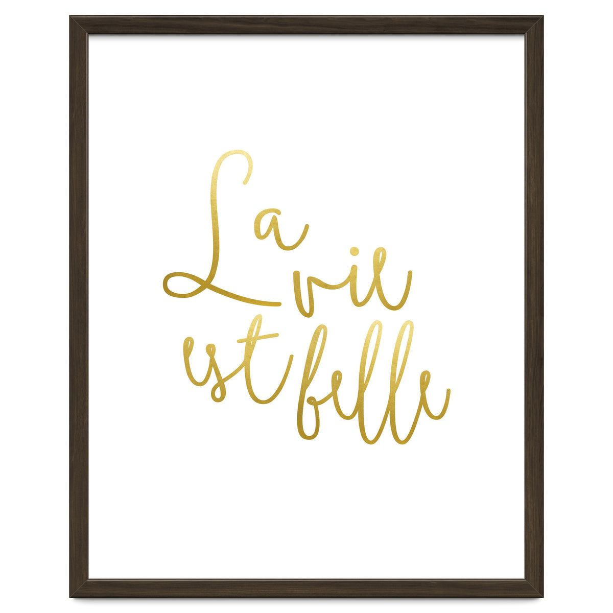 La vie est belle #society6 #typography #buyart
