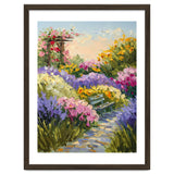 Serene Summer Garden Path Oil Painting thumbnail
