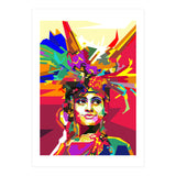 Beauty Traditional Ethnic Woman Pop Art (Print Only) thumbnail