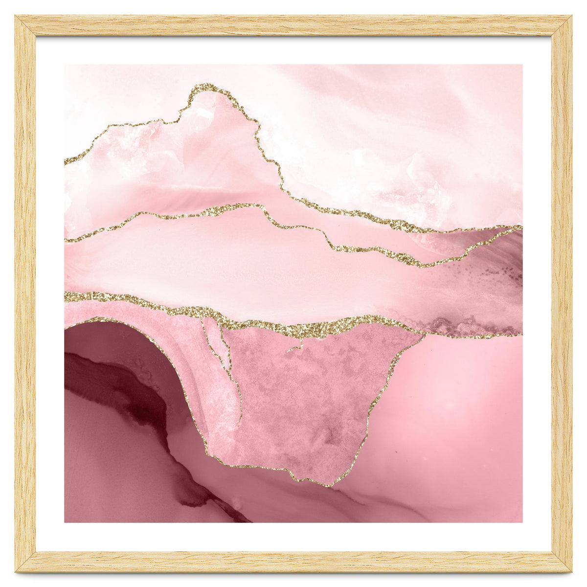 Blush & Gold Agate Texture 05