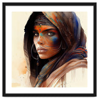 Watercolor Tuareg Woman #9