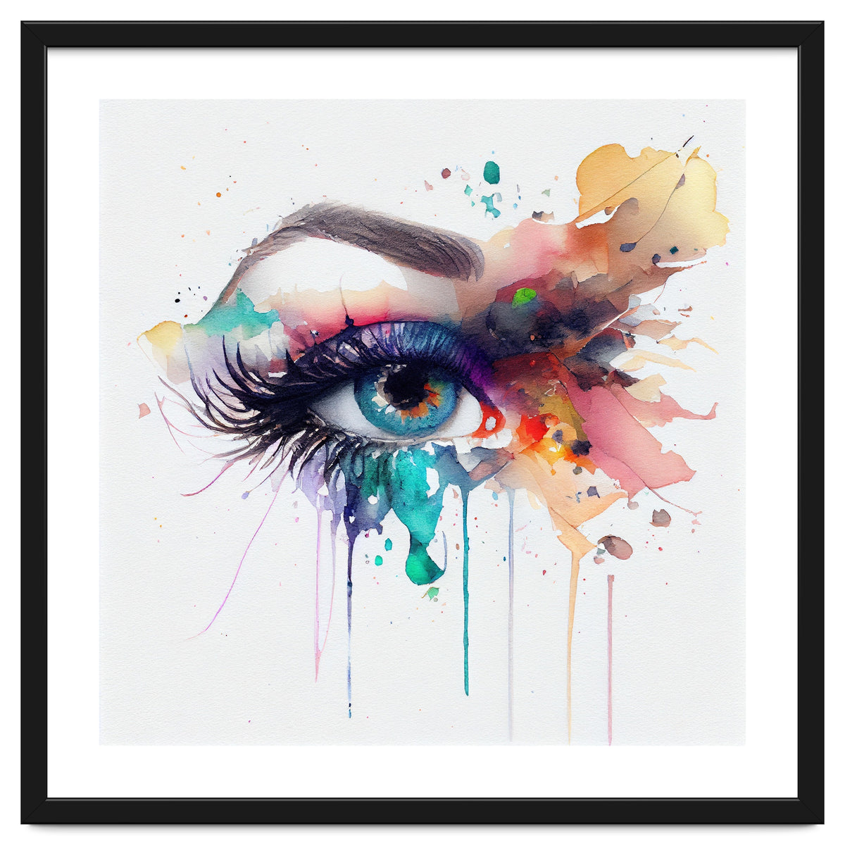 Watercolor Woman Eye #2